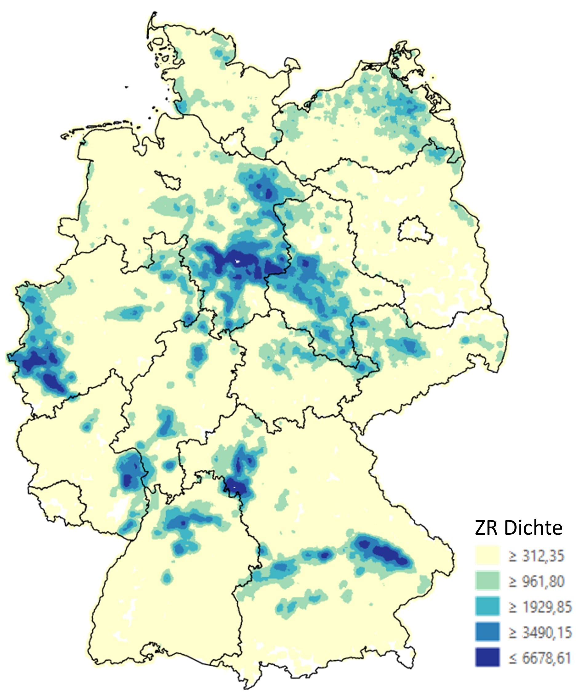 Zuckerrbendichte Deutschland